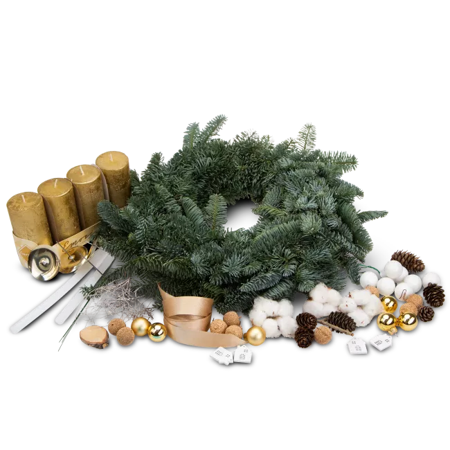 DIY advent wreath kit for home crafting